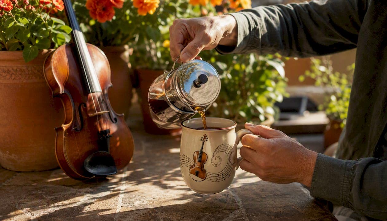 Habanera from Carmen violin mug: personalised UK gift
