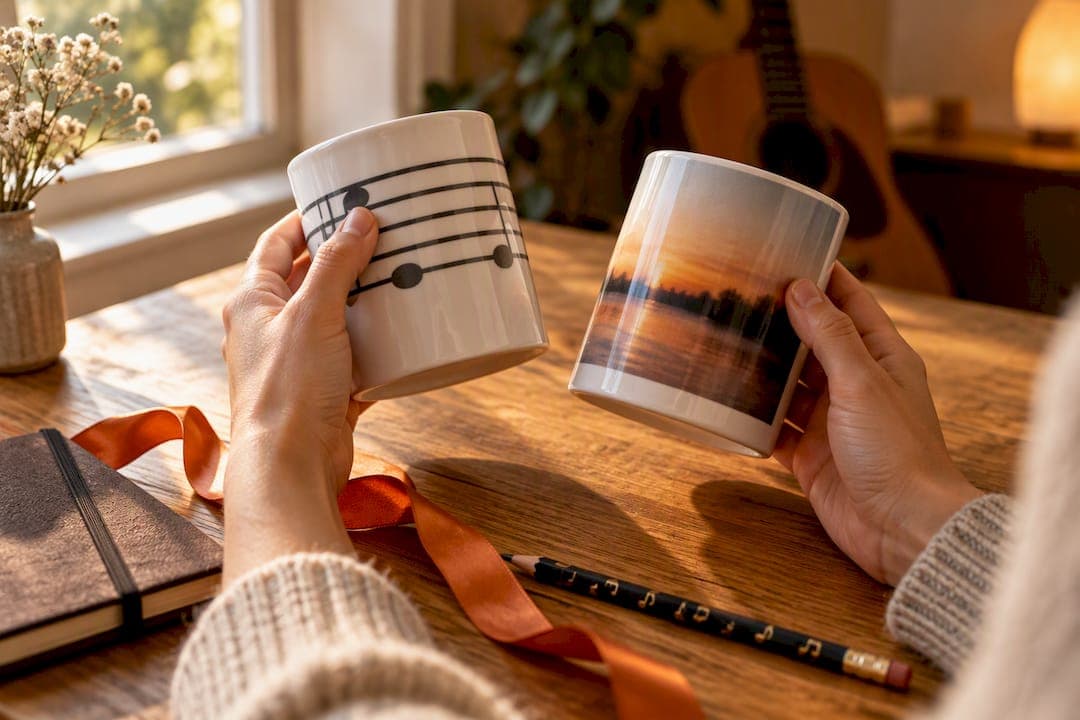 Text vs Photo Mugs: Music Gift Advice, Proofing Steps and UK Safety